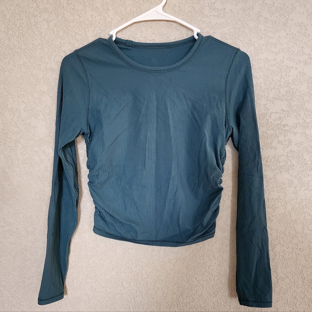Lululemon All It Takes Ribbed Long Sleeve Top Size Small